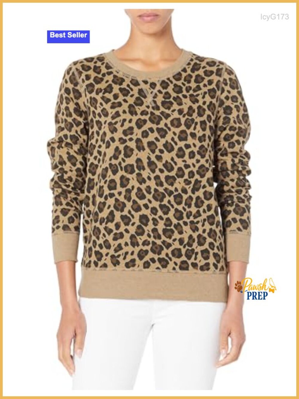 Fleece Crewneck Long Sleeve Pullover Sweatshirt Regular Fit